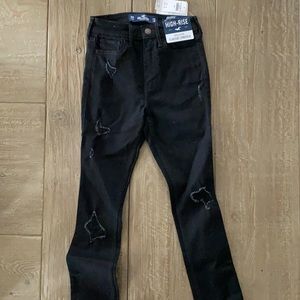 Hollister High Rise Black Super Skinny Stretch
